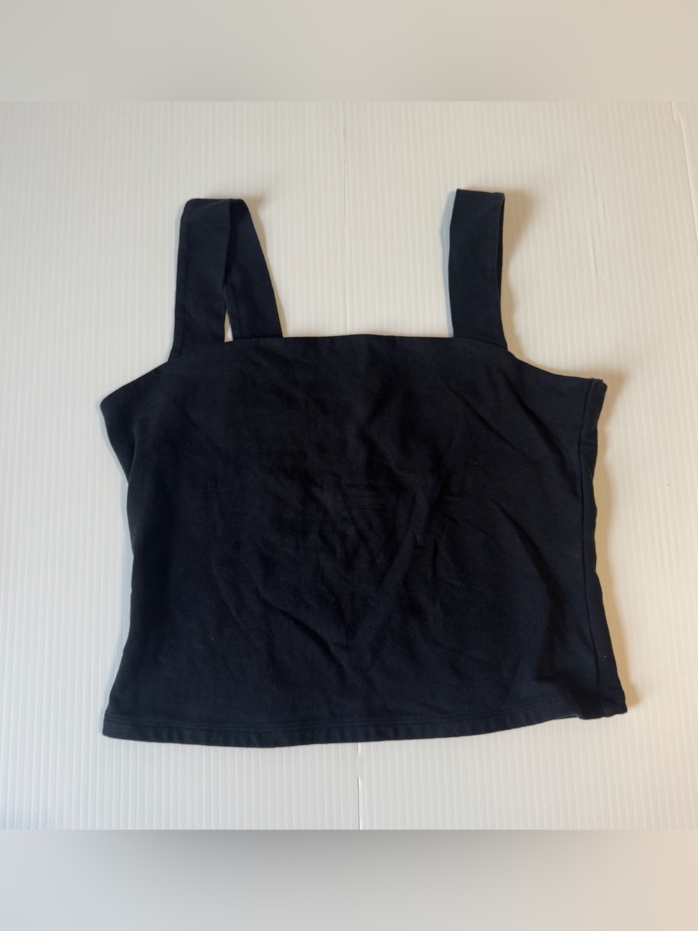Abercrombie & Fitch Soft A&F Collection Black Tank Top Large Y2K Basic Casual